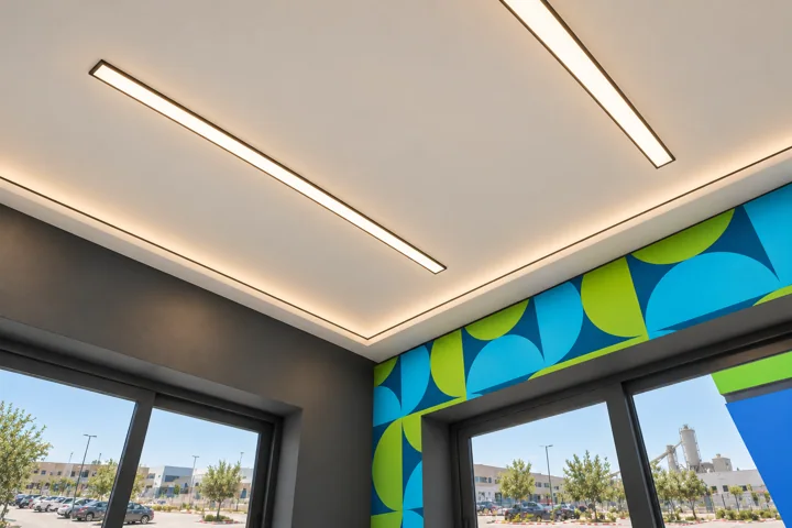Conseil clients · Est — Plafond & lumière