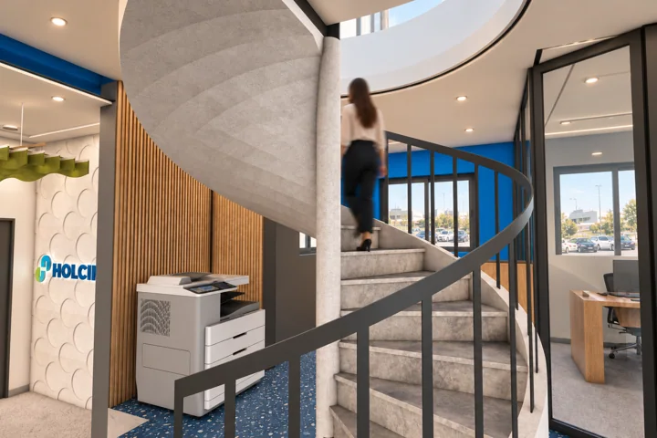 Escalier sculptural — Vue d’ensemble