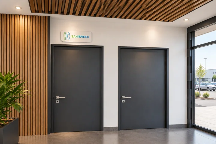 Vestibule & signalétique — Vue d’ensemble