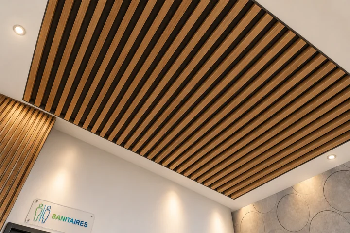 Vestibule & signalétique — Plafond & lumière