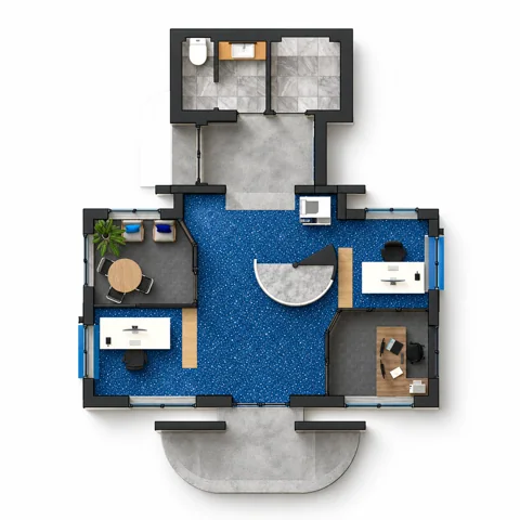 Plan meublé · Rez-de-chaussée — Plan meublé · Rez-de-chaussée