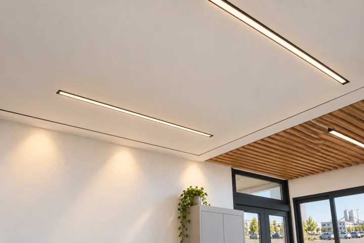Bureau Ouest — Plafond & lumière