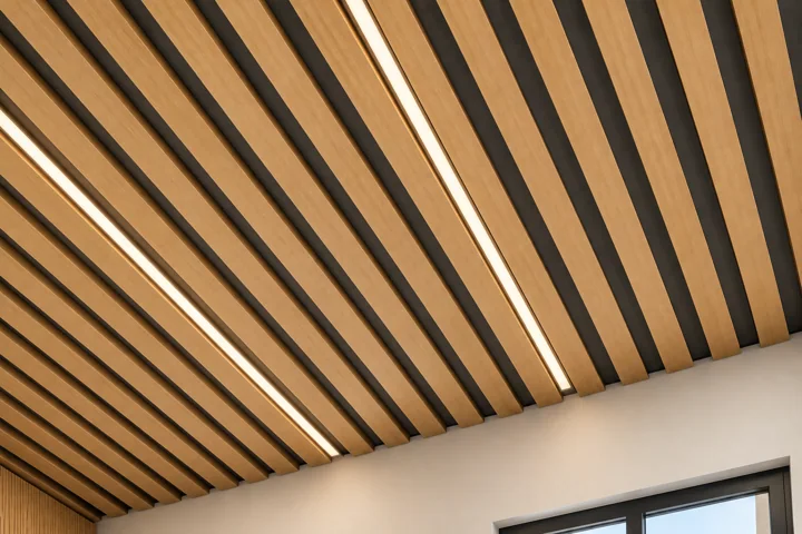 Salon de l’étage — Plafond & lumière
