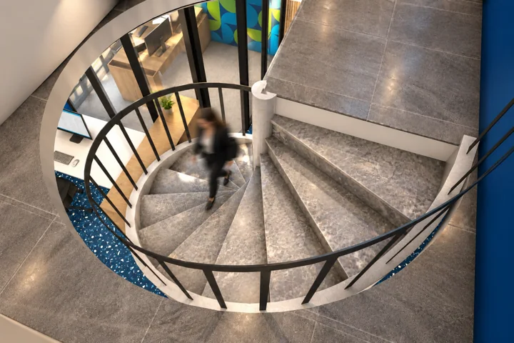 Palier de l’escalier — Vue d’ensemble